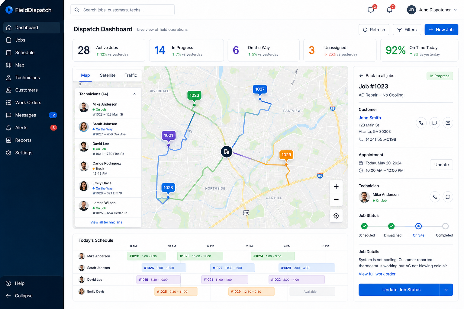 Dispatch Management Systems