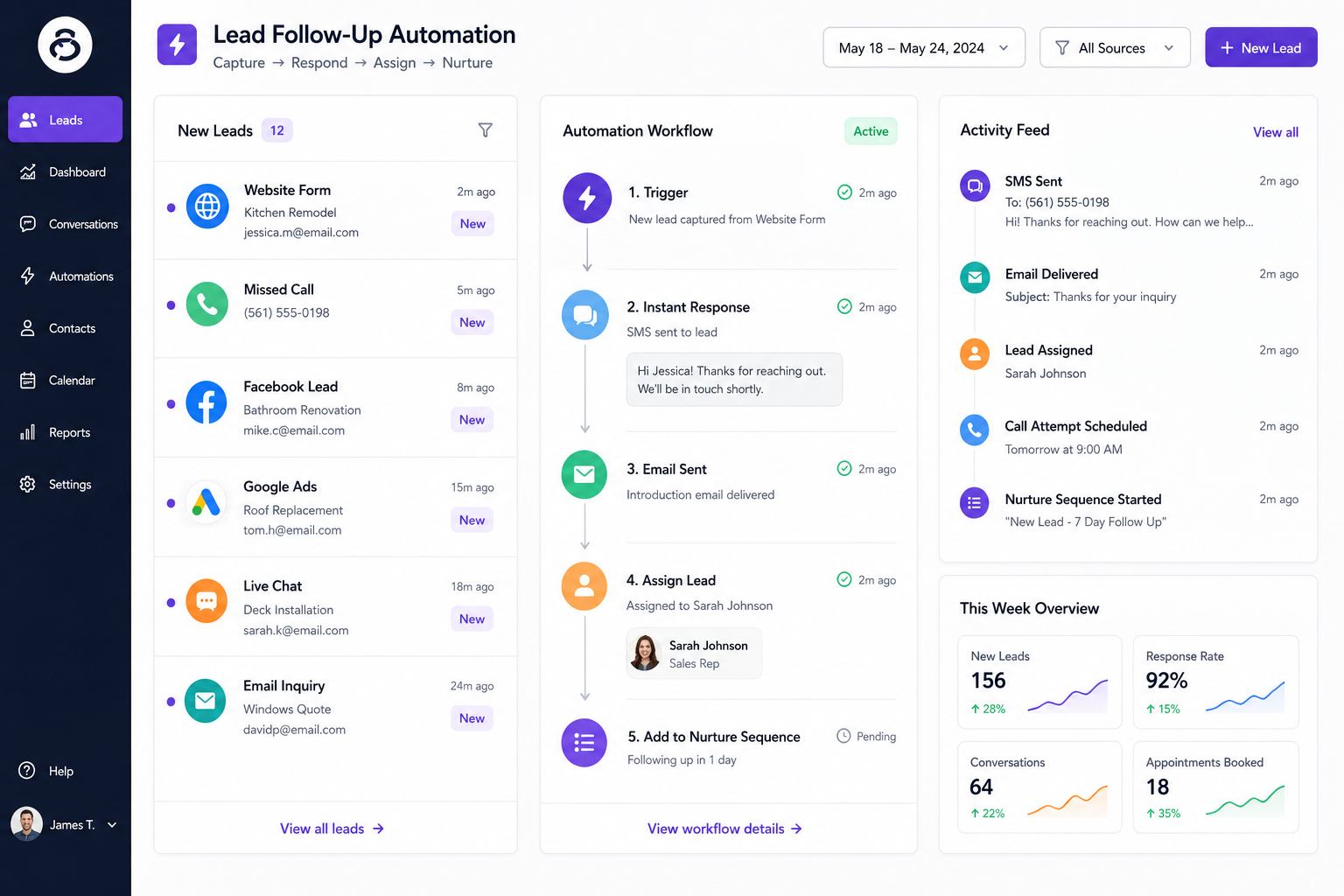 Lead Follow-Up Automation Screenshot